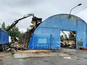 Демонтаж ангара из металлоконструкций